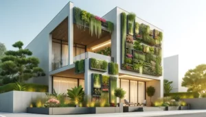 باغچه‌های عمودی در محوطه سازی ویلا