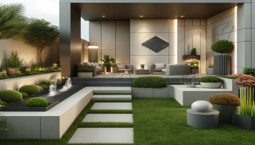 محوطه سازی باغ