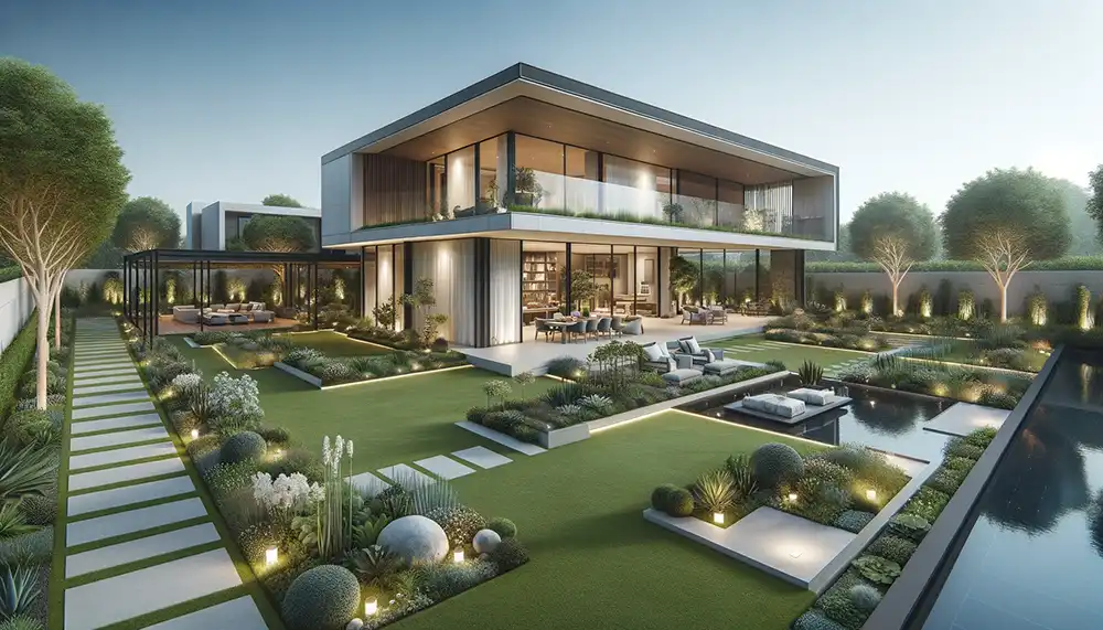 طراحی باغ ویلای 500 متری