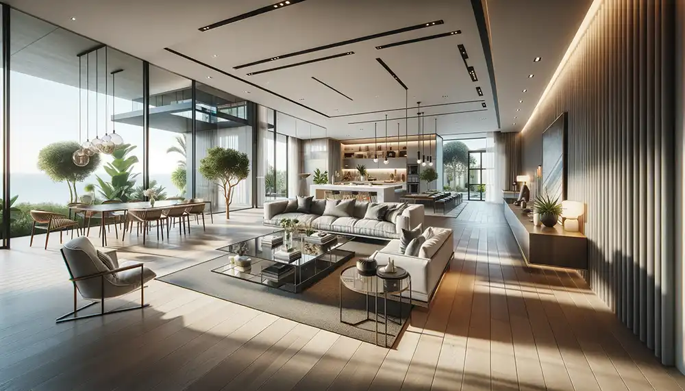 طراحی باغ ویلا 1000 متری