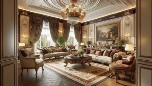 طراحی داخلی ویلا به سبک کلاسیک