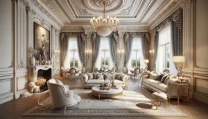 طراحی داخلی ویلا به سبک نئوکلاسیک