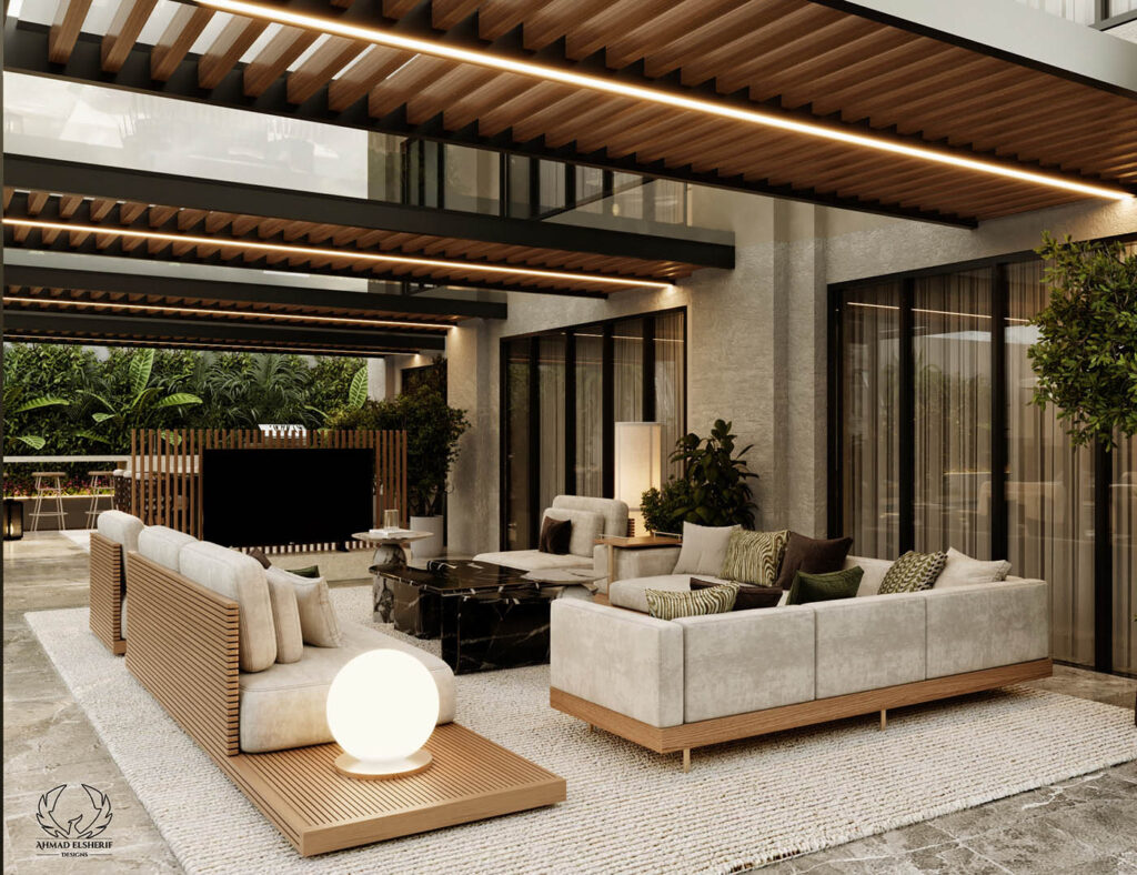 طراحی باغ ویلا 700 متری