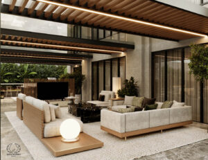 طراحی باغ ویلا 700 متری