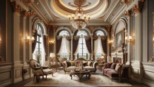طراحی داخلی ویلا به سبک کلاسیک