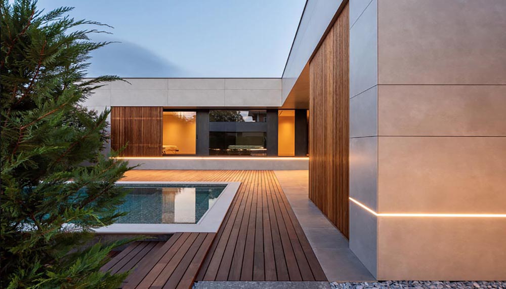 طراحی باغ ویلای ساده