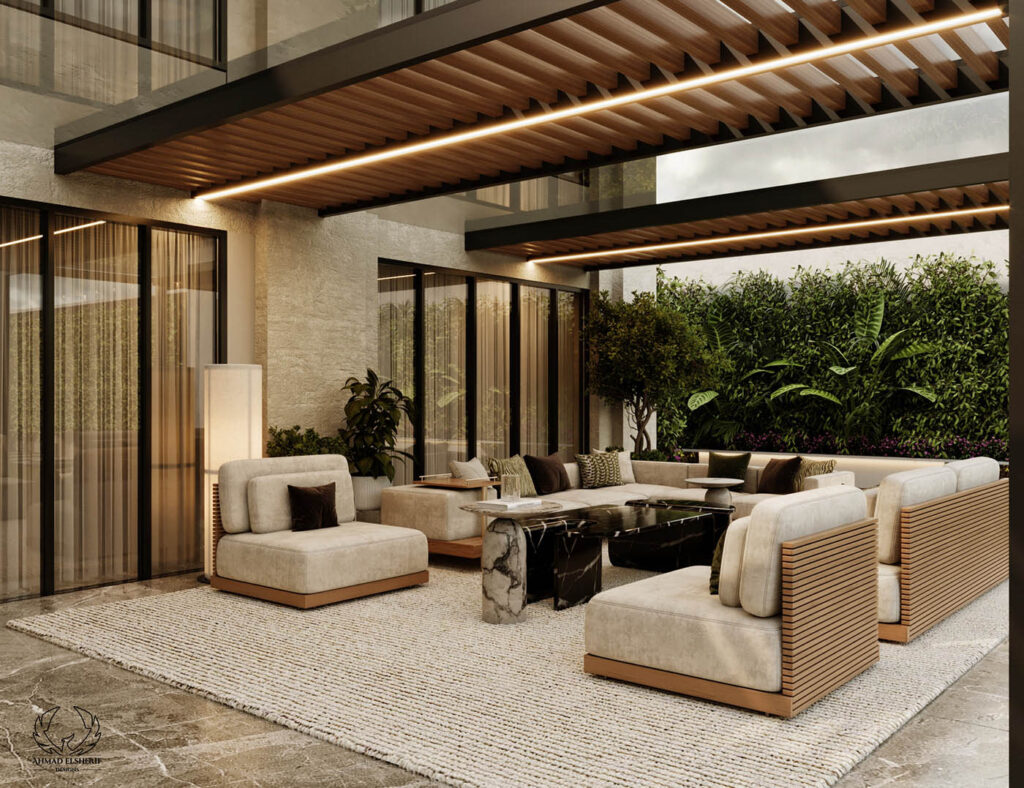 طراحی باغ ویلا 700 متری