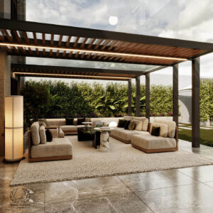 طراحی باغ ویلا 700 متری