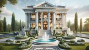 طراحی نمای ویلا کلاسیک