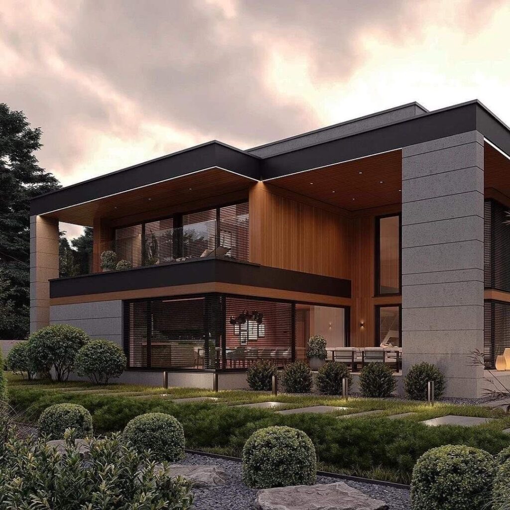 طراحی نقشه خانه ویلایی 200 متری سه خواب